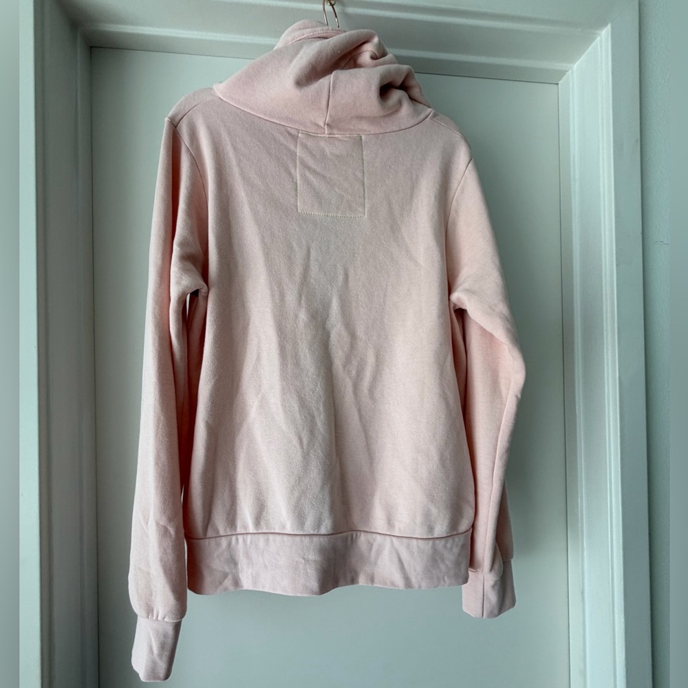 Aviator Nation 5 stripe hoodie light pink rainbow white size L NWOT - Picture 6 of 9
